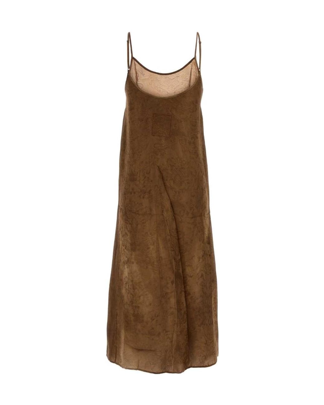 Uma Wang Brown Sleeveless Dress