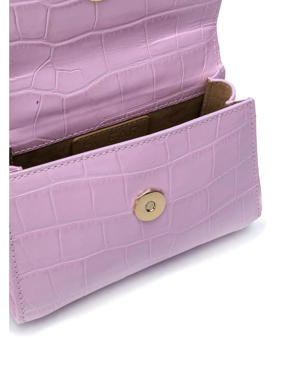 By Far Pink Embossed Handbag