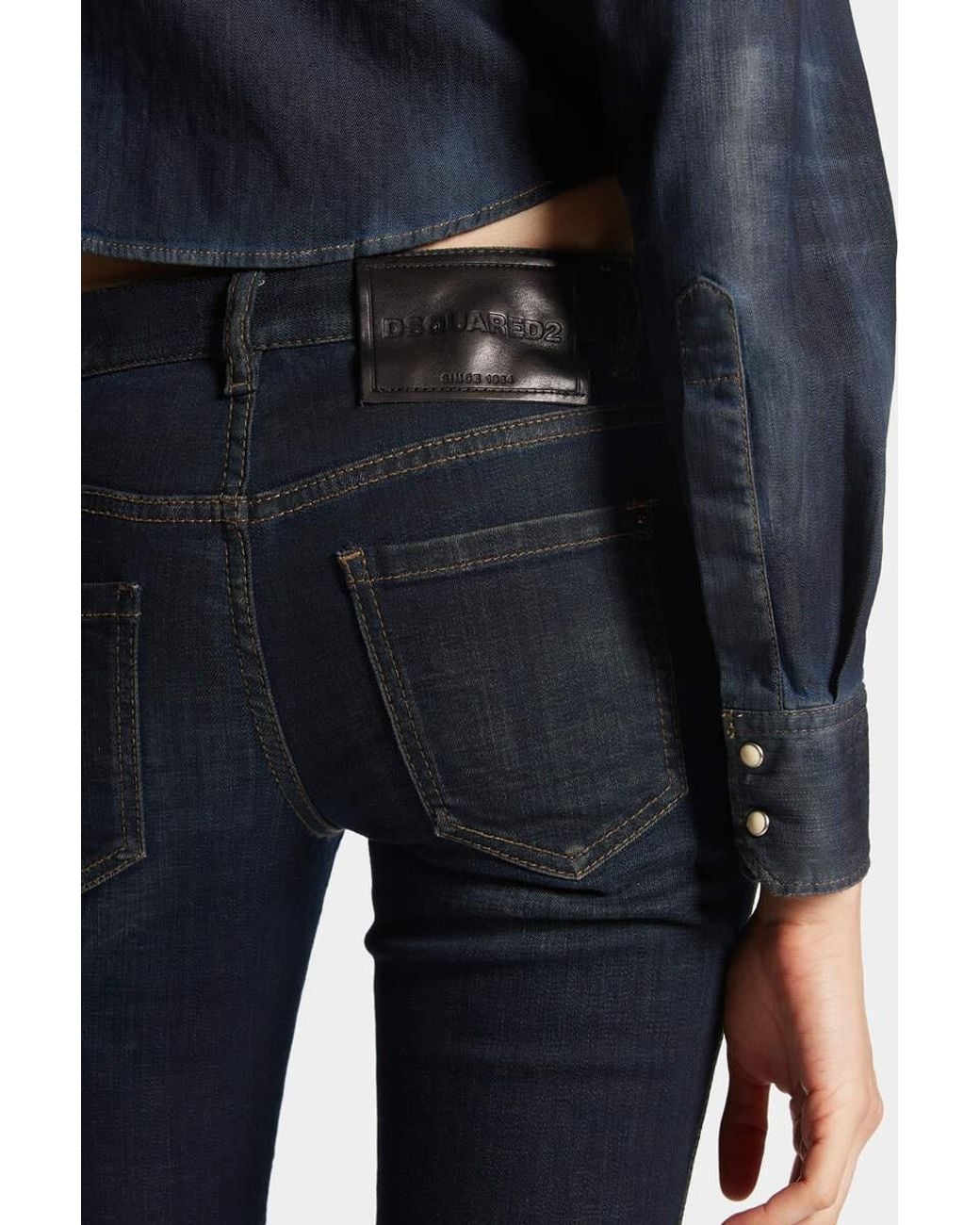 DSquared² Blue Icon-Charm Flared Jeans