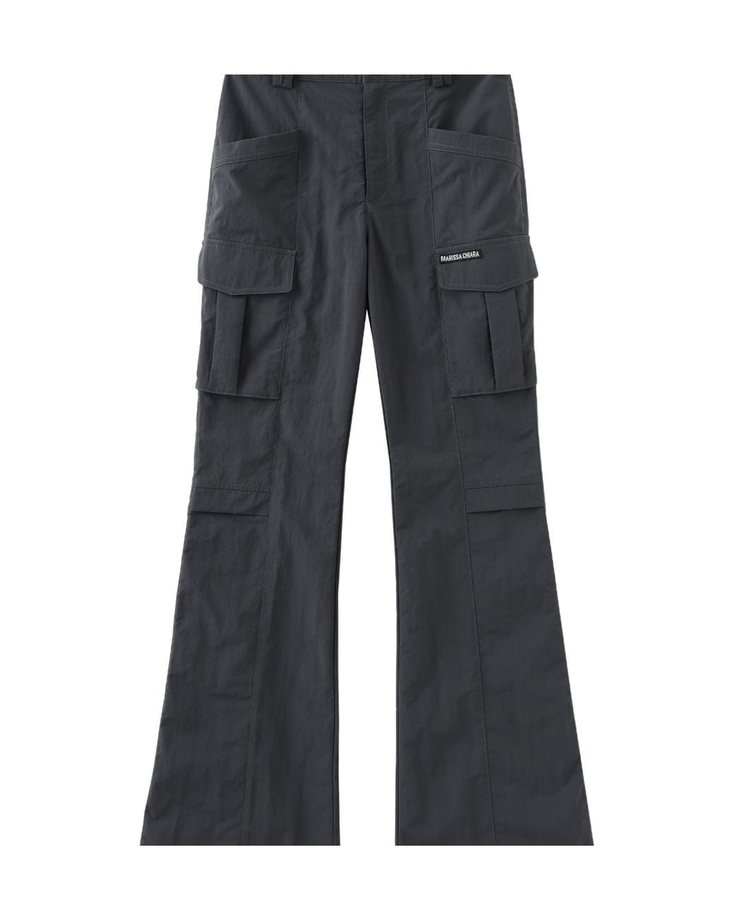 Marissa Chiara Gray Belt Loop Casual Pants