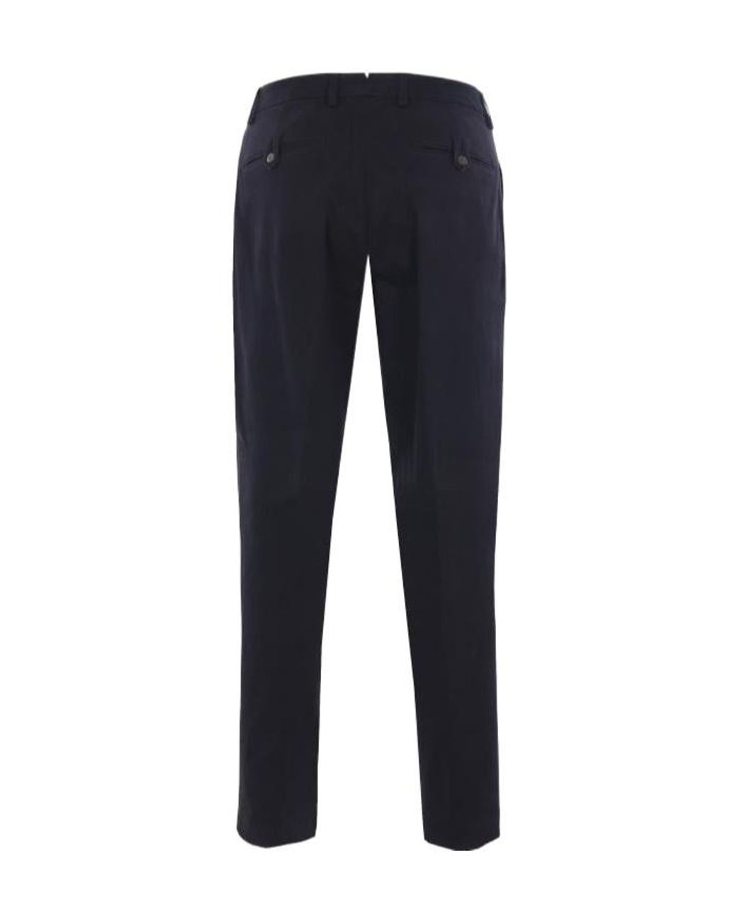 Eleventy Blue Pleated Tapered Pants for men