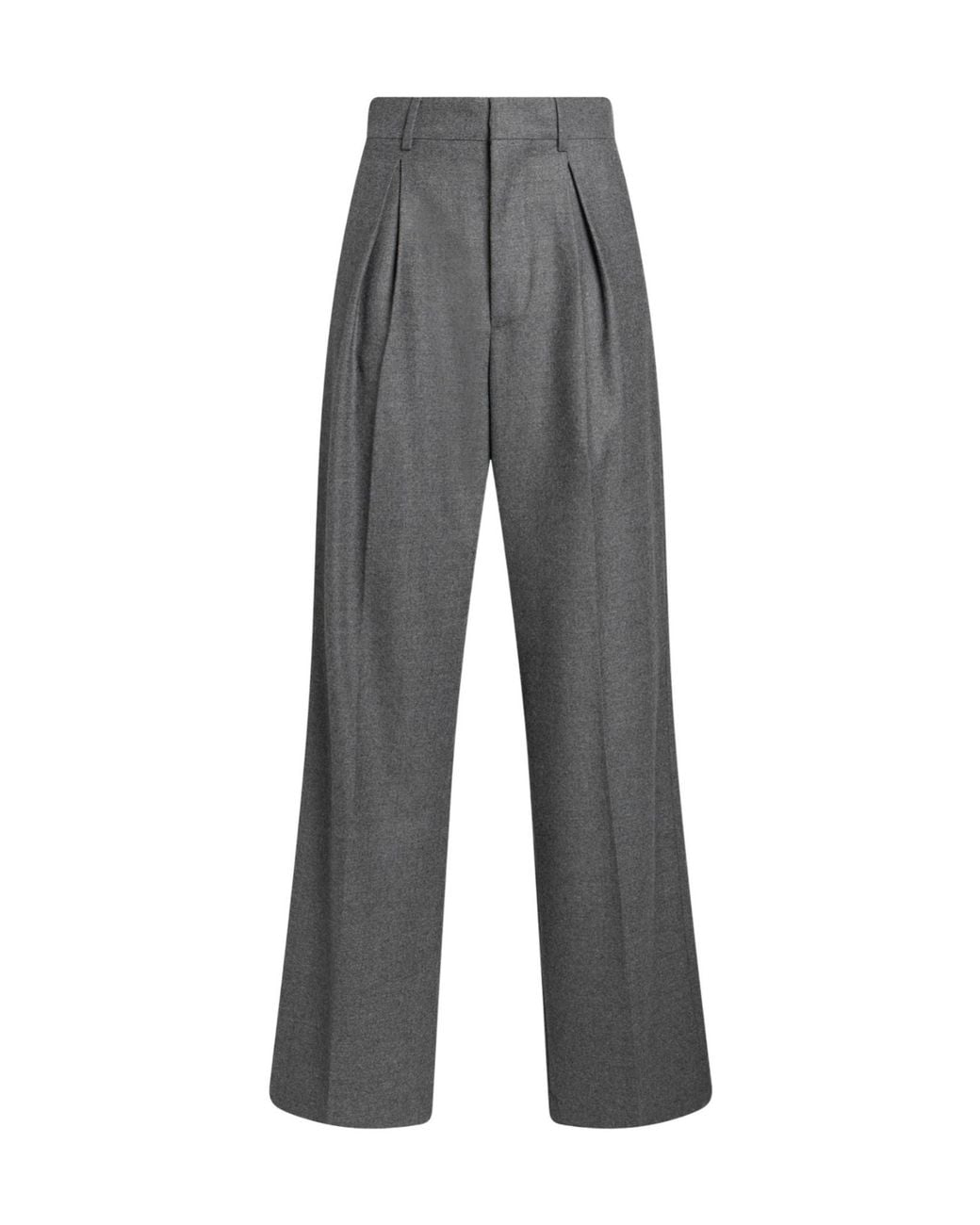MM6 by Maison Margiela Gray Casual Trousers