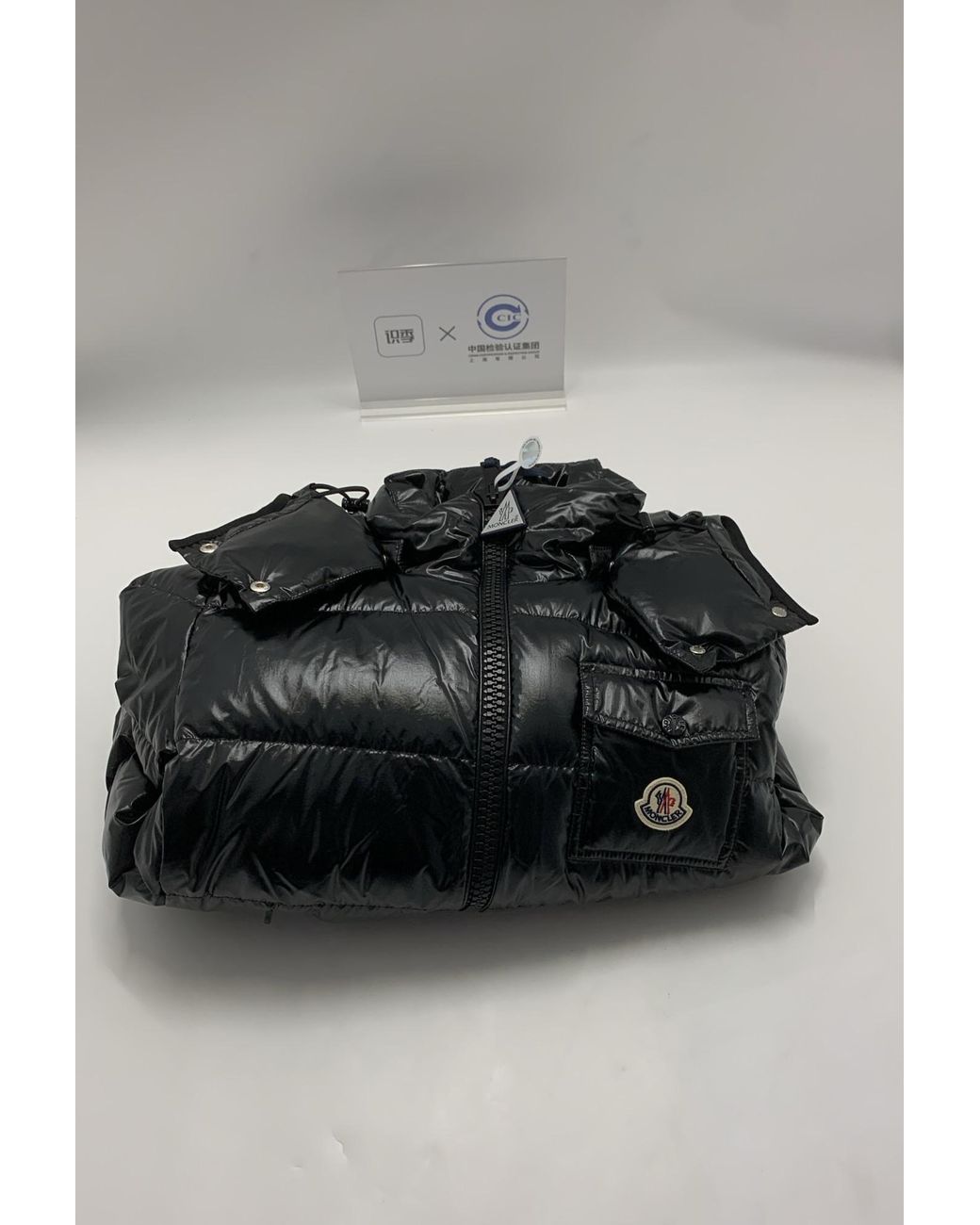 Moncler Black Andro Zip-Up Short Padded Jacket