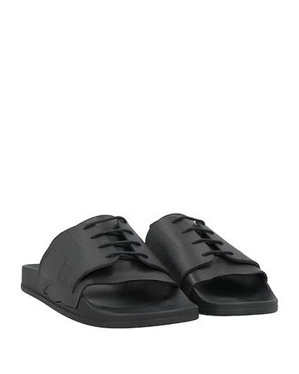 Maison Margiela Black Minimalist Rubber Slippers