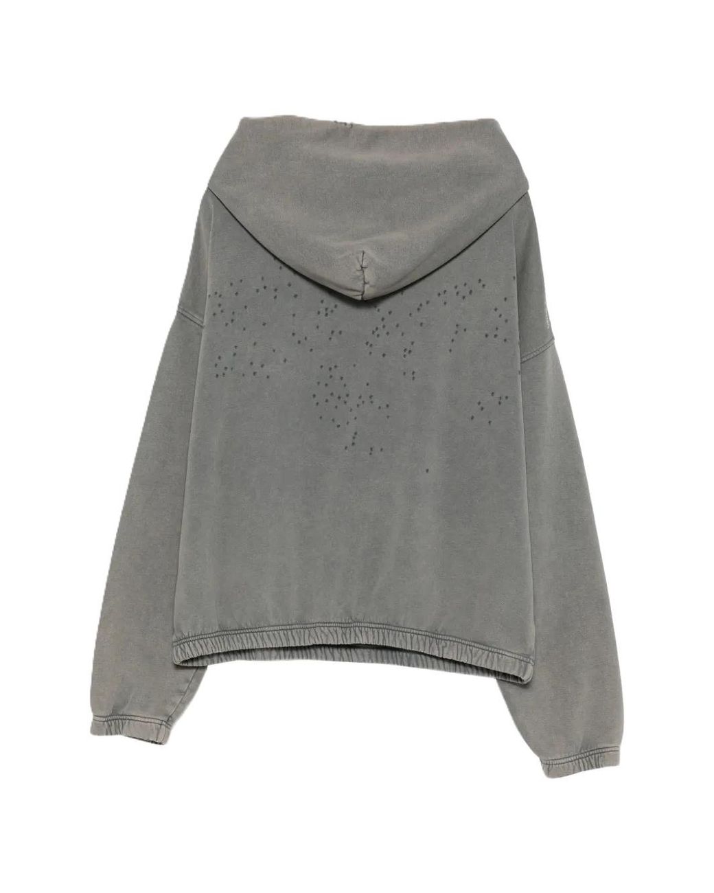 Satisfy Gray Mothtech Distressed Hoodie for men