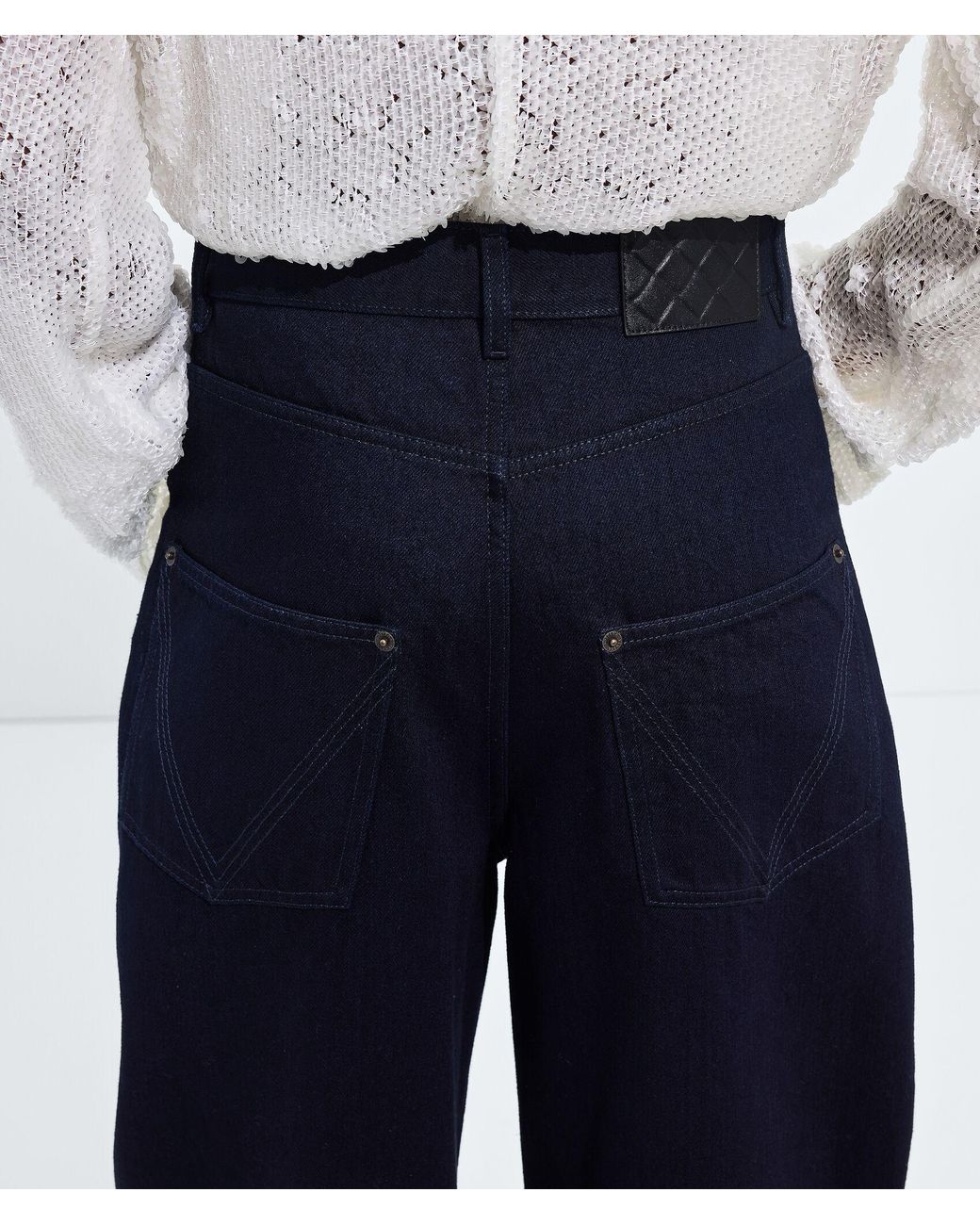 Bottega Veneta Blue Wide Leg Jeans