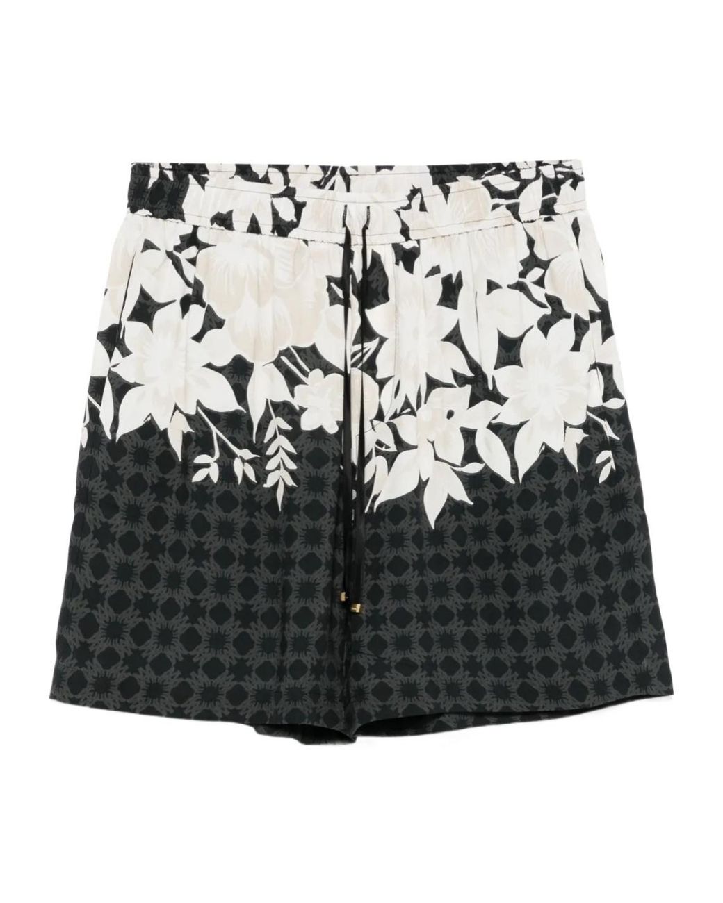Amiri Black Floral Print Shorts for men