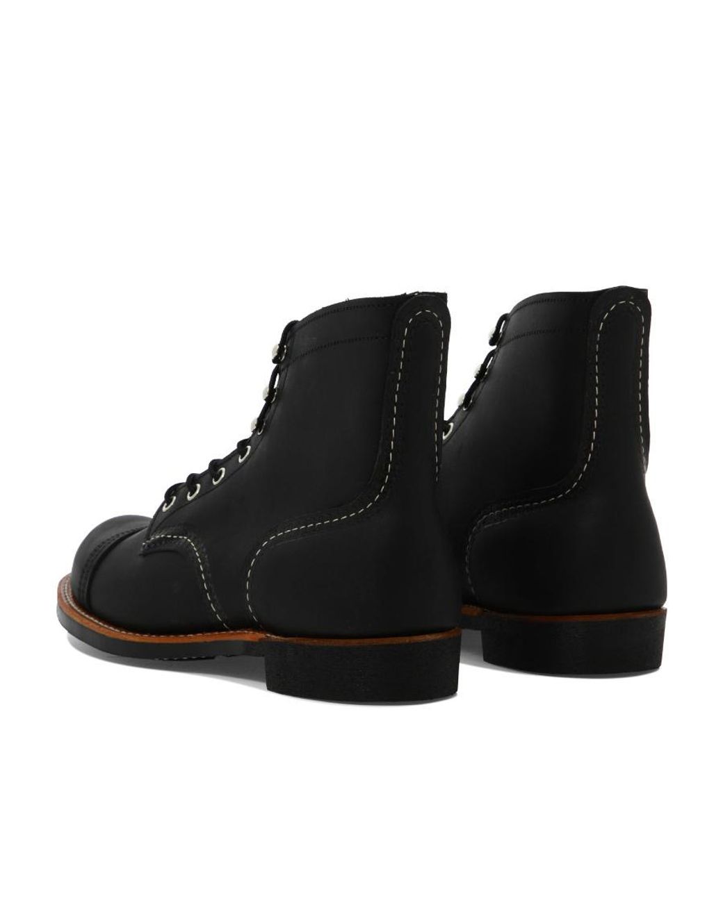 Red Wing Black Logo Logo Short Boots for men