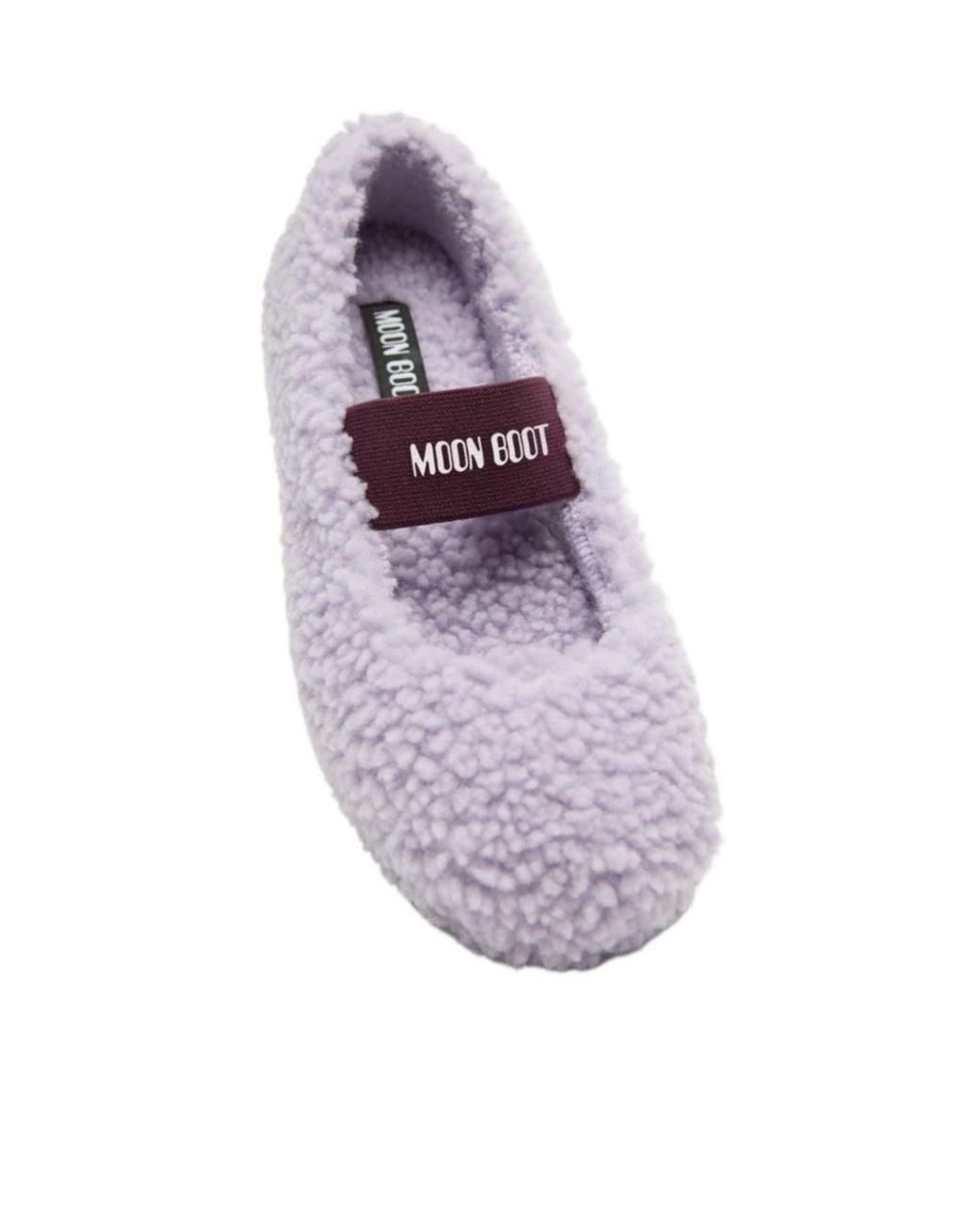 Moon Boot Purple Logo-Printed Strapped Ballerinas