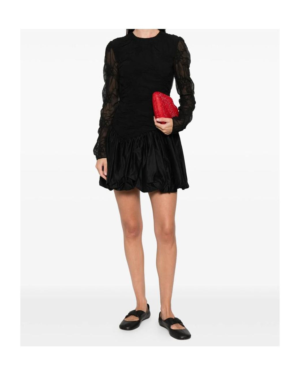 Stine Goya Black Long Sleeve Dress