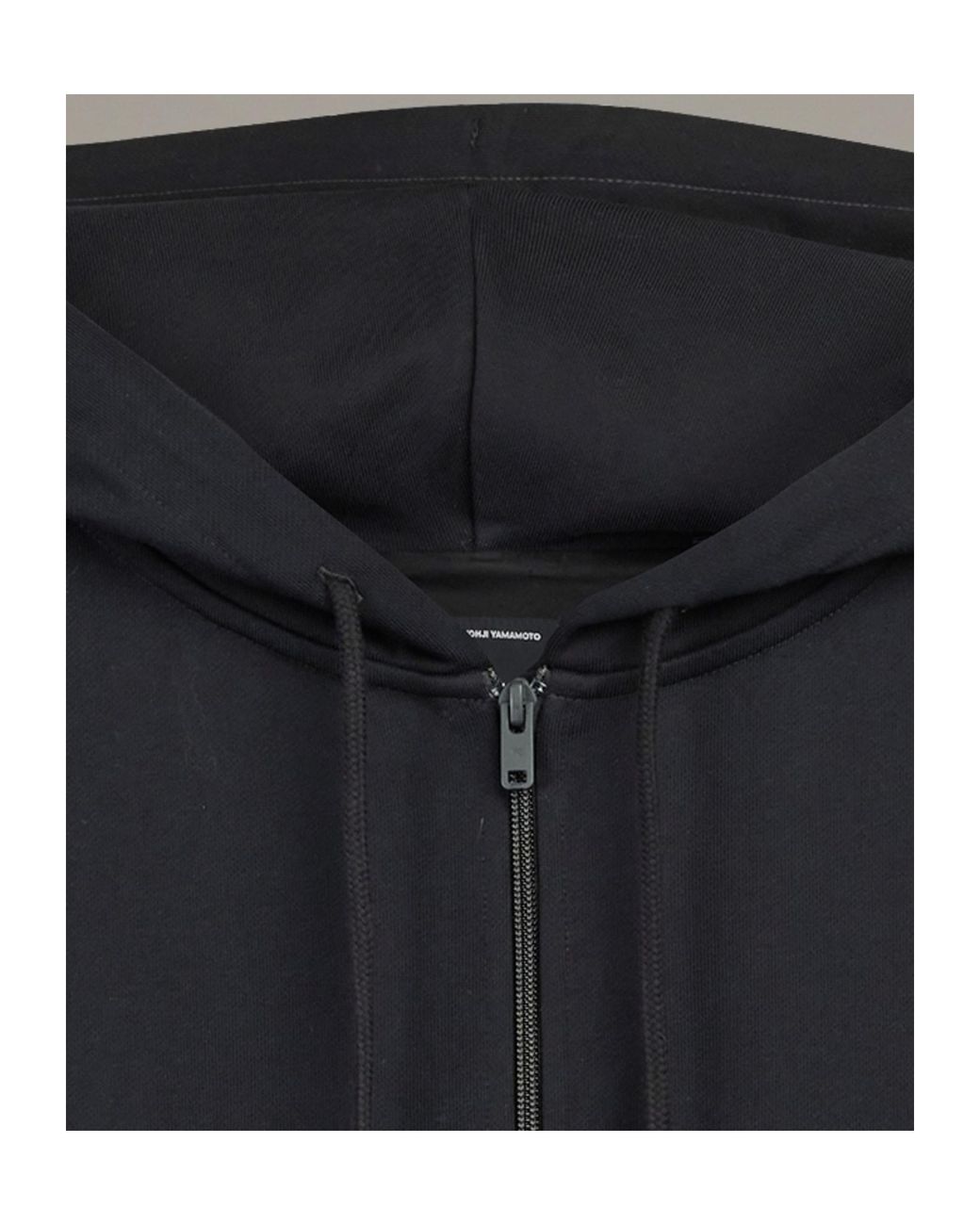 Y-3 Black French Terry Zip Hoodie for men