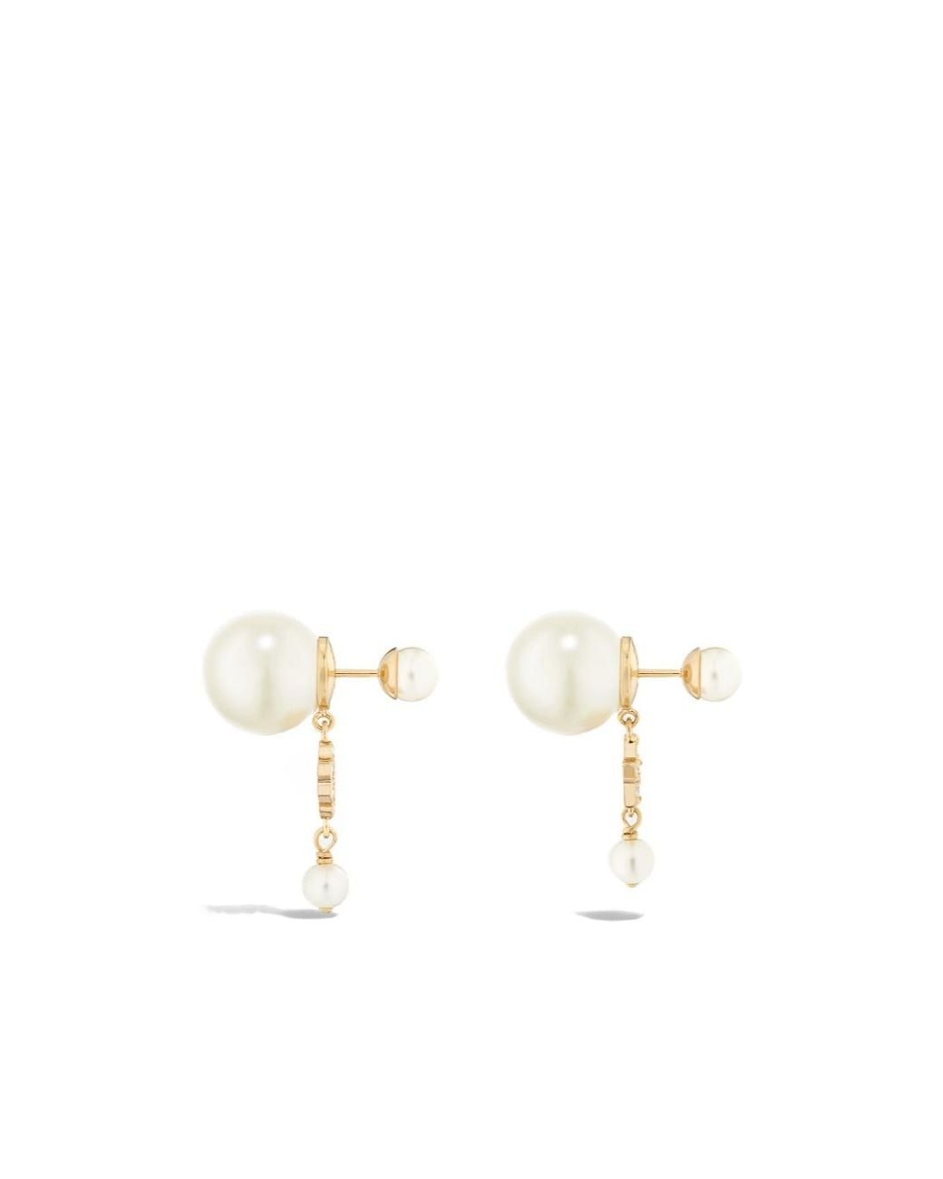 Dior White Tribales Earrings