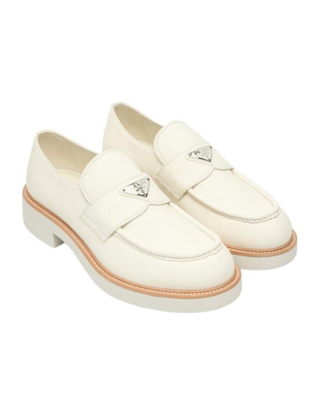 Prada Natural Round-Headed Love Shoes for men
