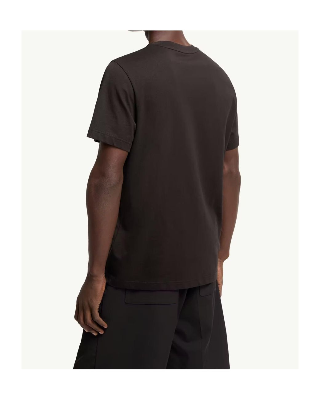 Moncler Black Logo Patch T-Shirt for men