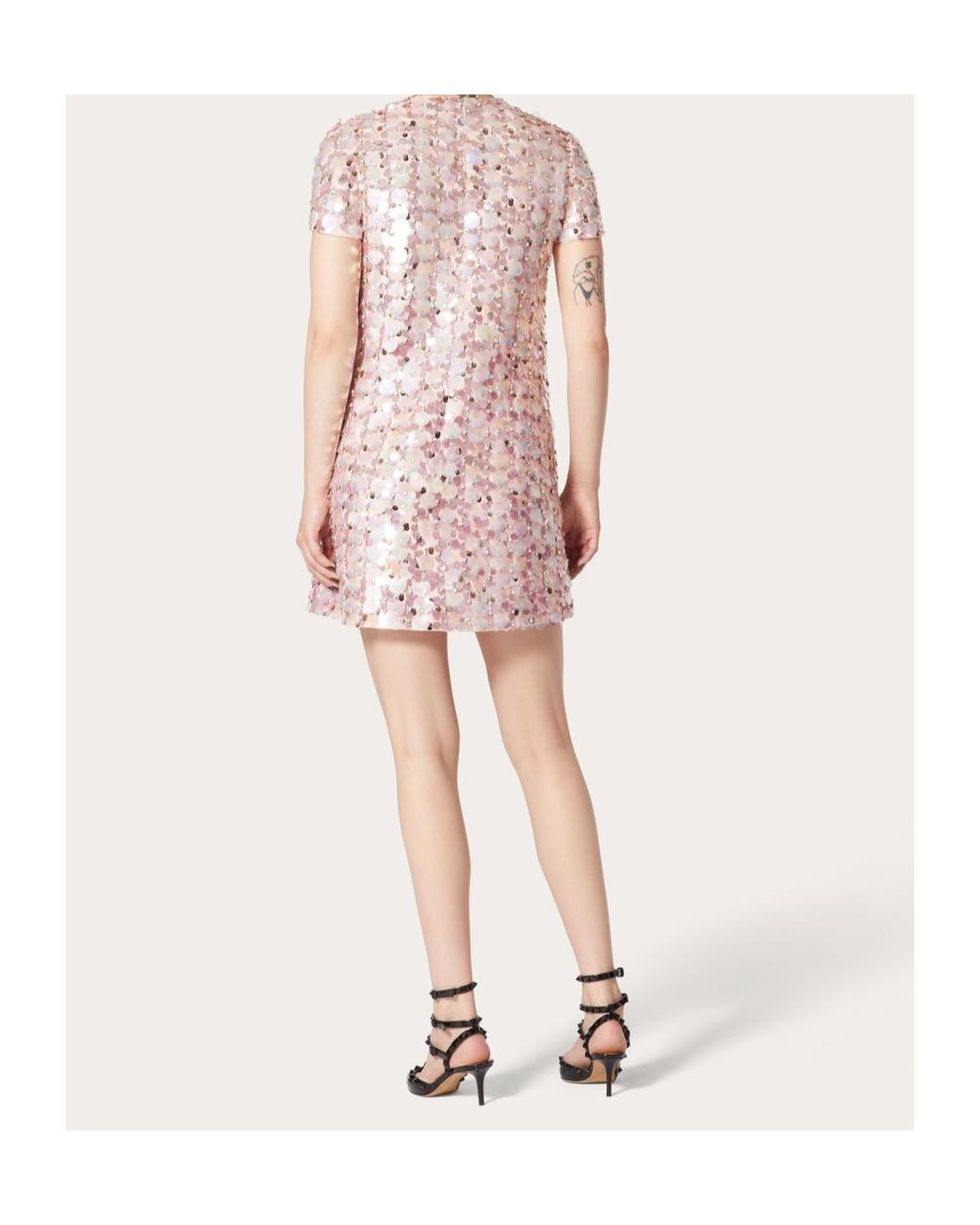 Valentino Pink Short Sleeve Dress