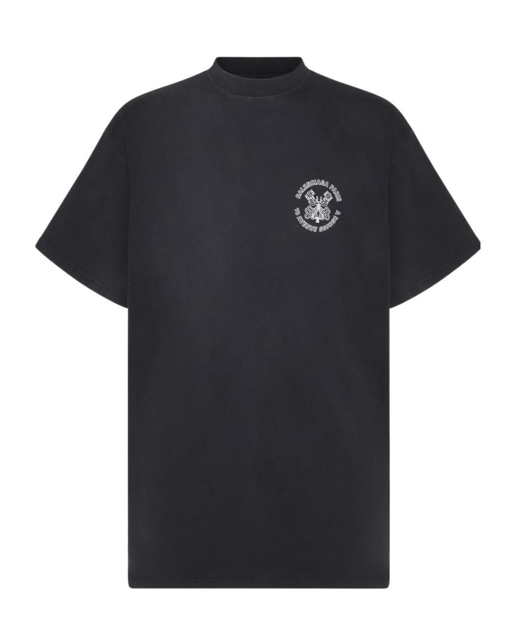 Balenciaga ロゴ プリント クルーネック T シャツ in Black for Men | Lyst