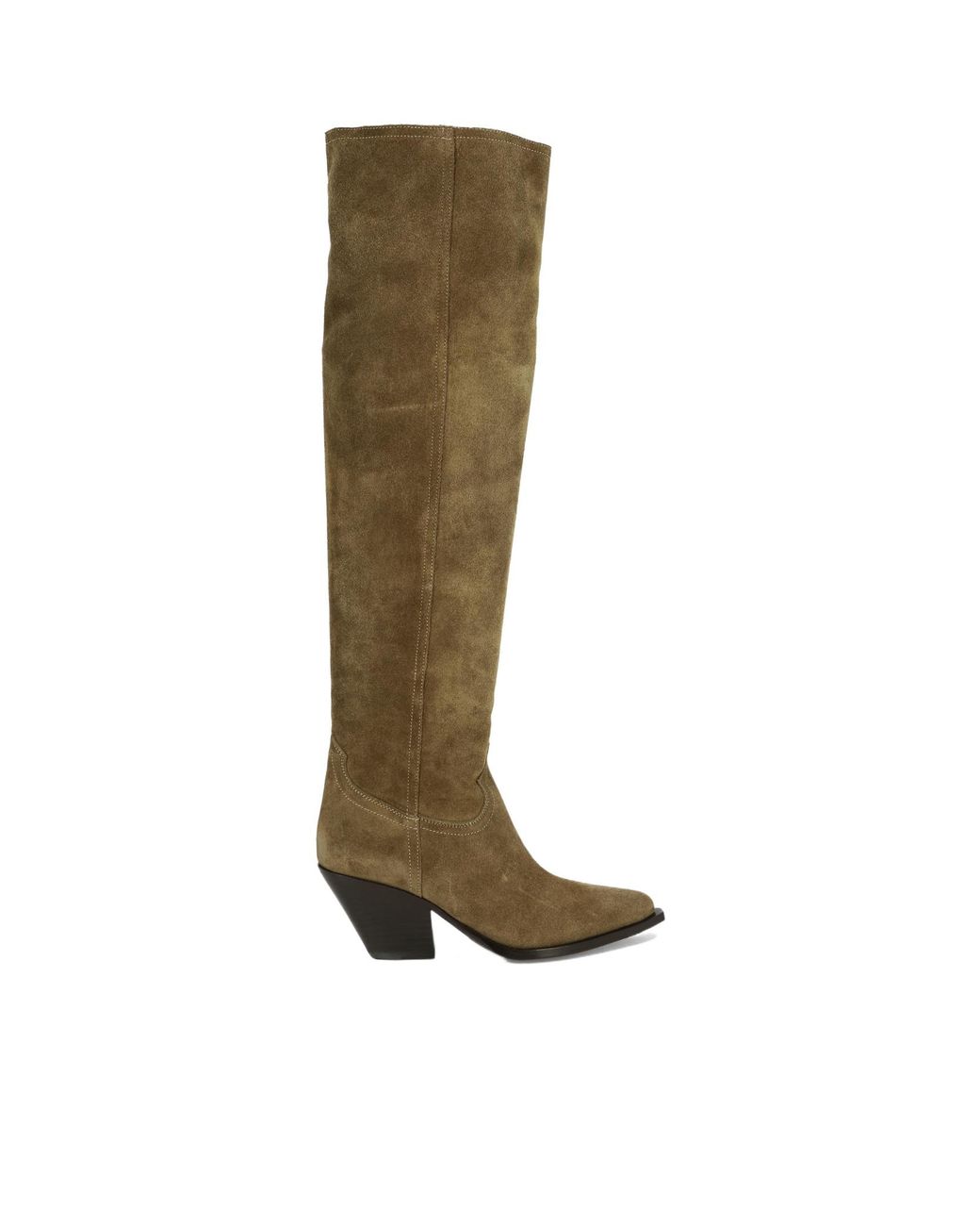 Sonora Boots Green 70Mm Suede Boots