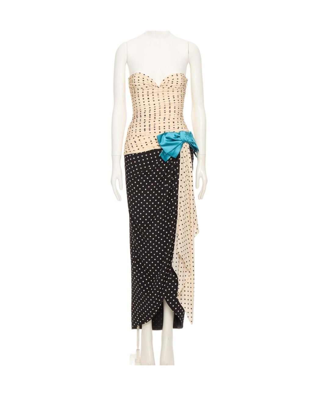 Valentino White Crepe De Chine Dress