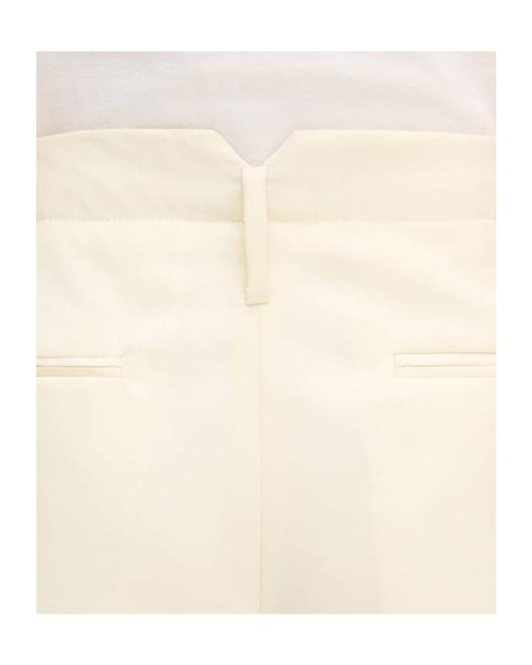 KENZO White Pleated Straight-Leg Pants