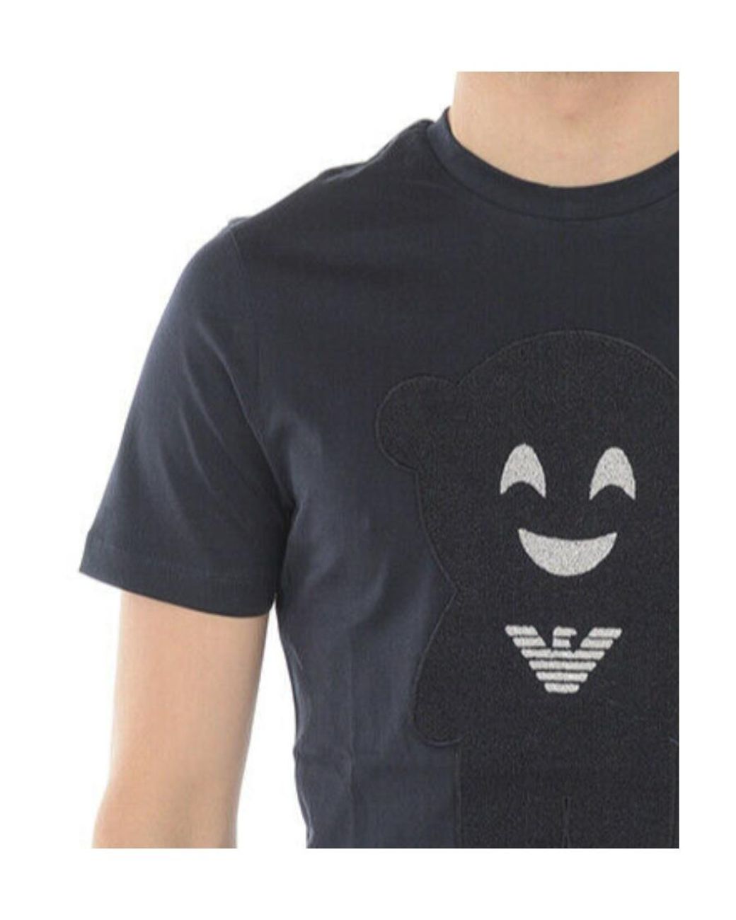 Emporio Armani Black Comic Bear T-Shirt for men
