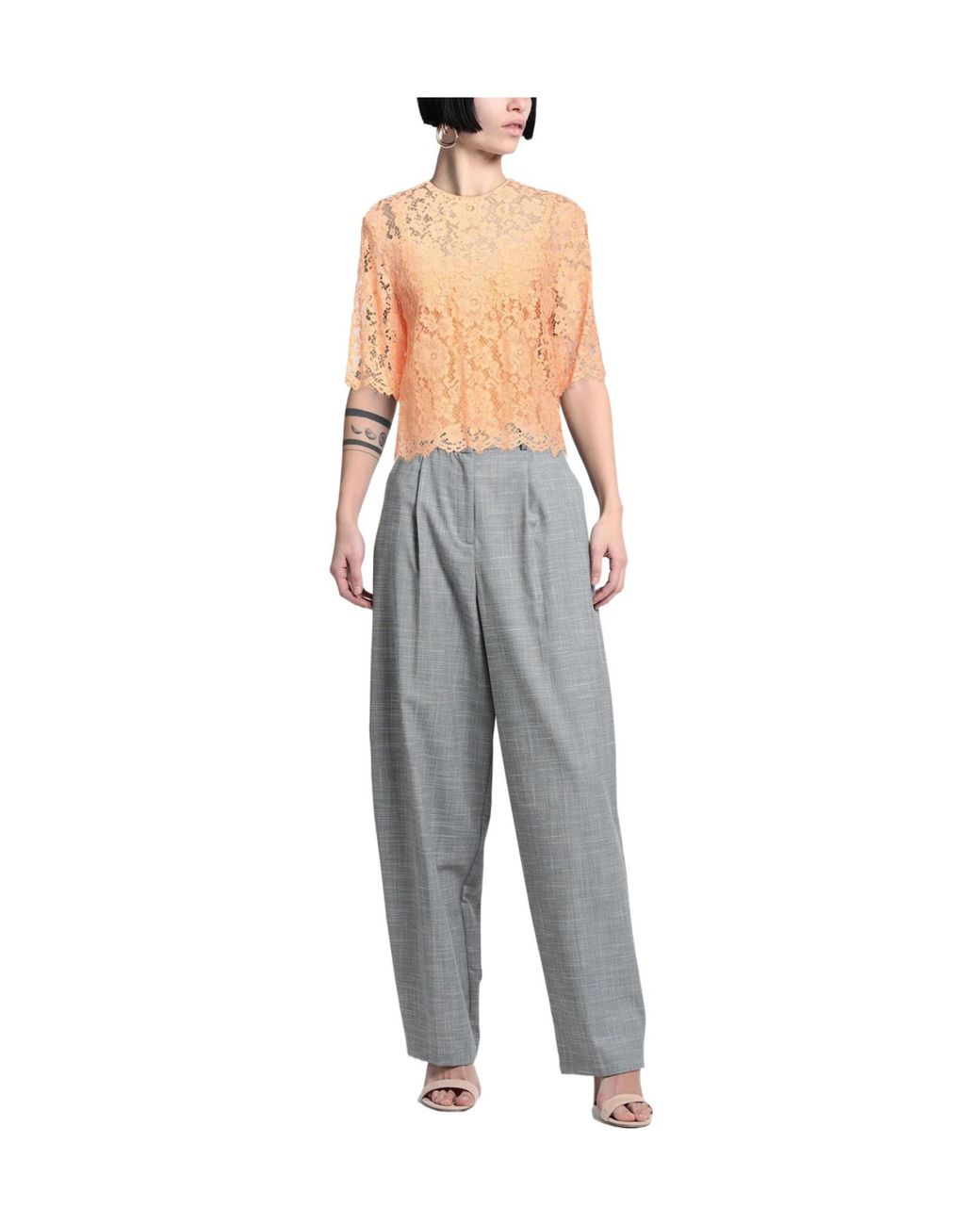 Dolce & Gabbana Natural Solid Color Tops