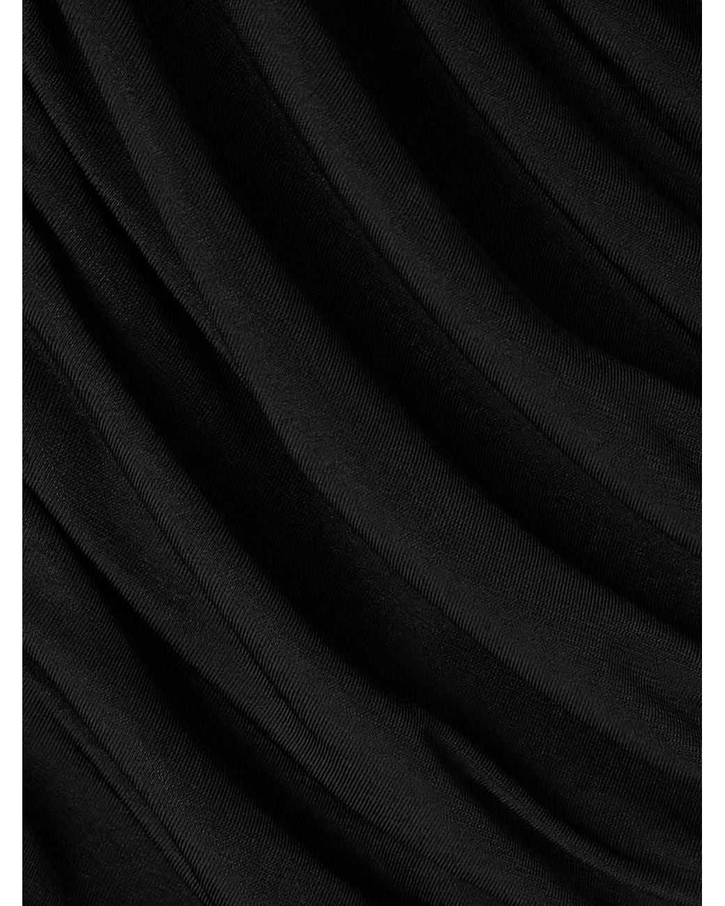 Magda Butrym Black High-Waisted Midi Skirt