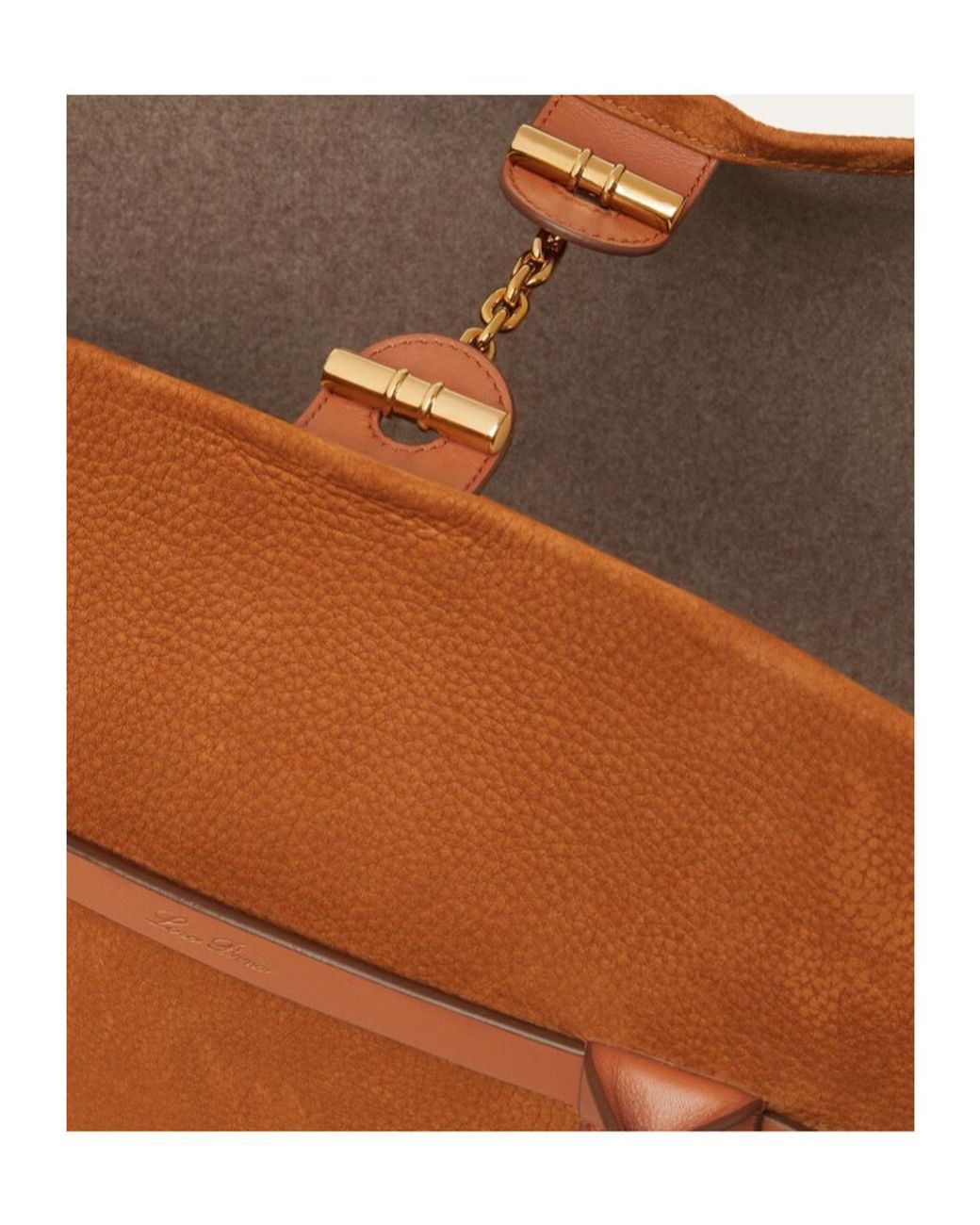 Loro Piana Brown Ghiera Large Shopper Bag