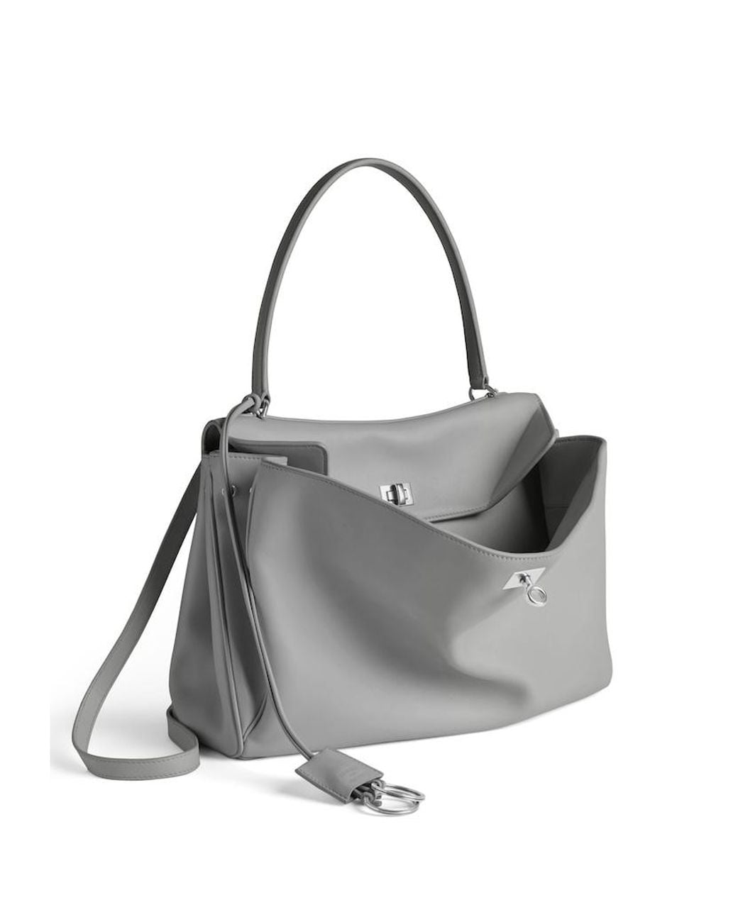 Balenciaga Gray Rodeo Handbag Medium