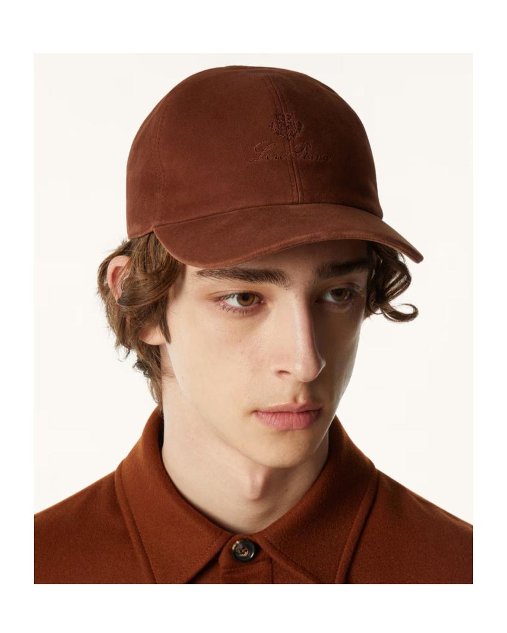 Loro Piana Brown Baseball Cap for men