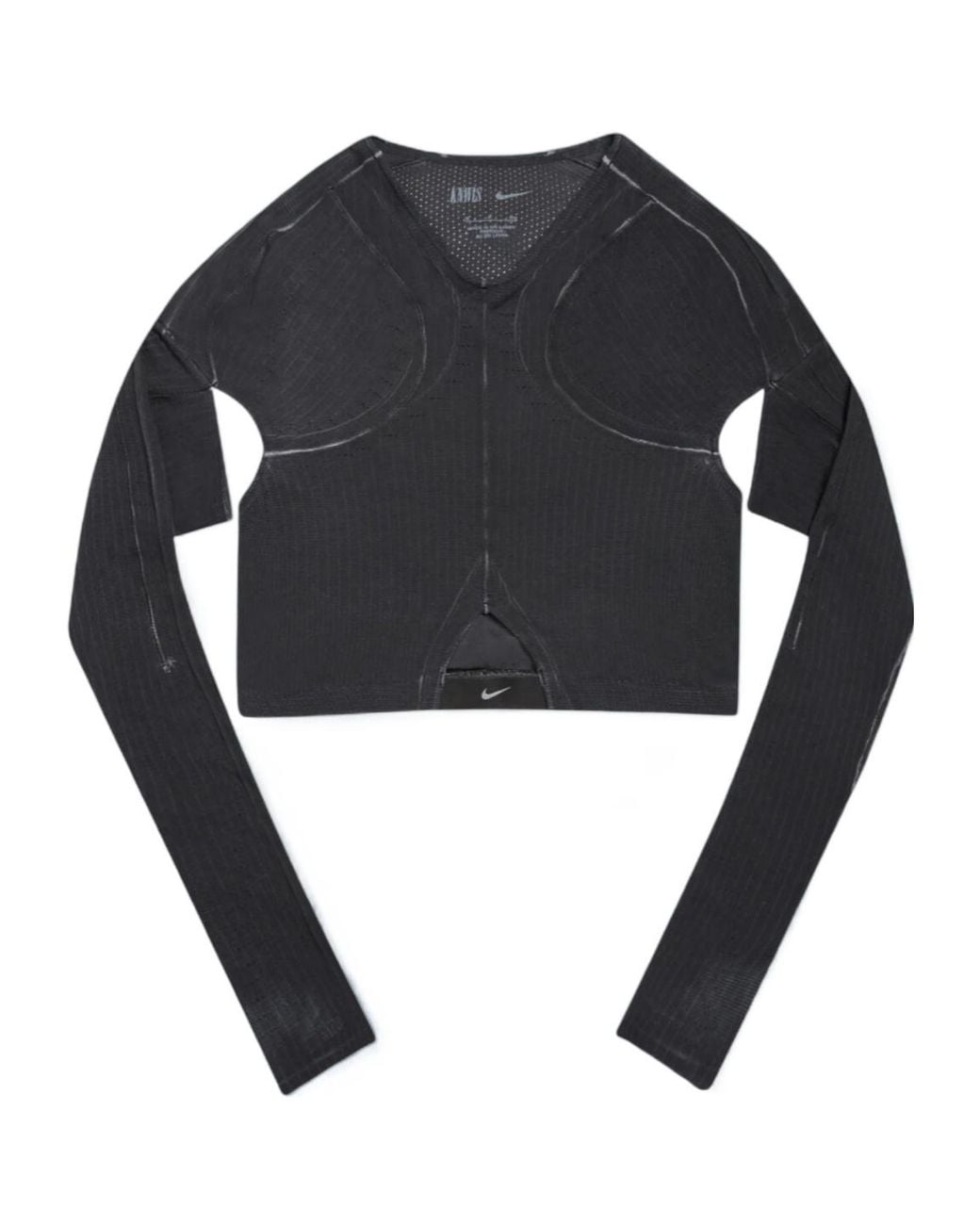 KNWLS Black Cut-Out Cropped Knitwear