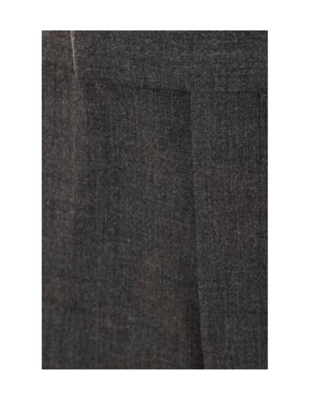 Thom Browne Gray Mid-Rise Slim-Fit Tailored Trousers for men