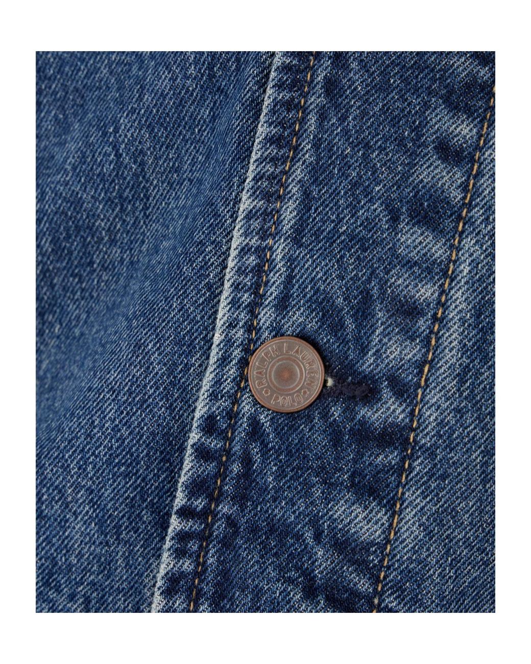 Polo Ralph Lauren Blue Buttoned Denim Jacket