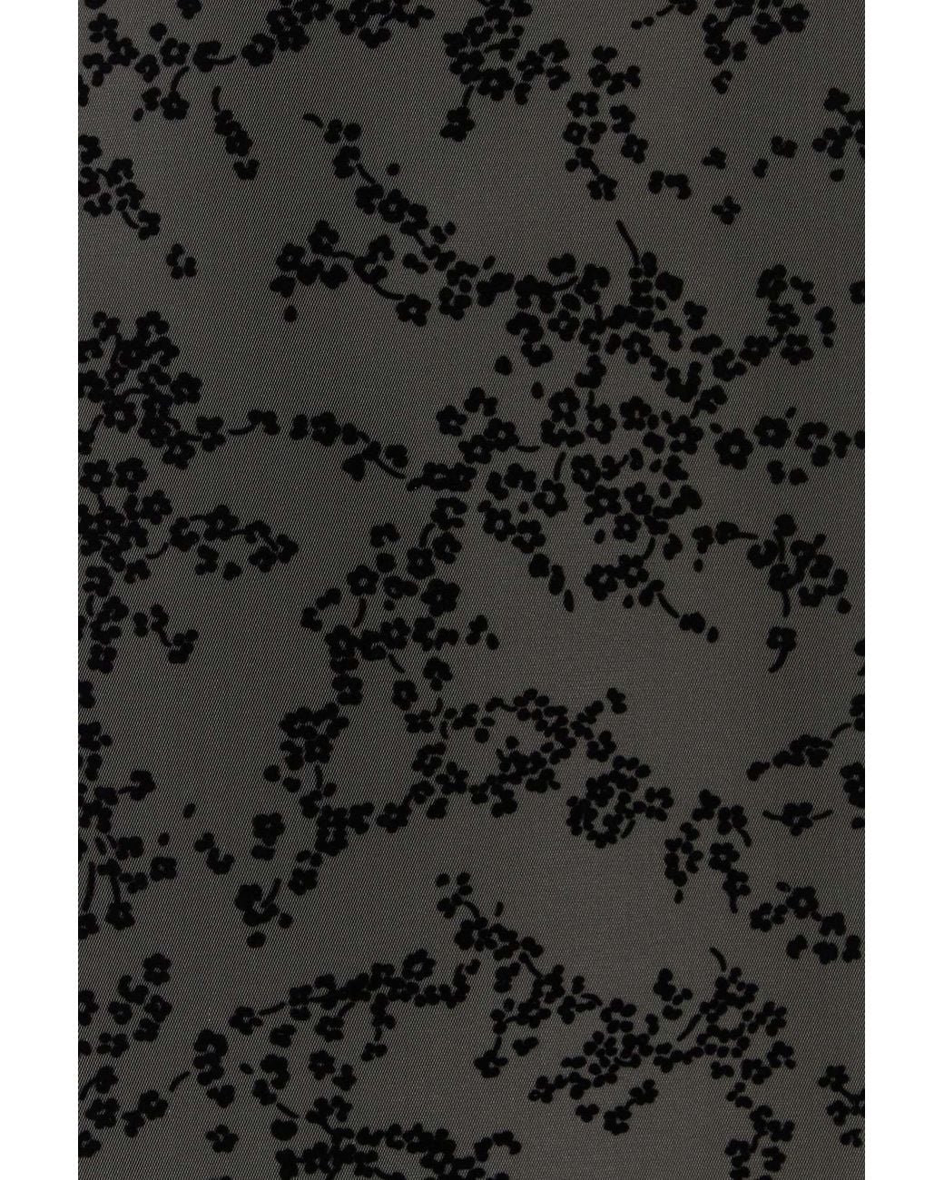 Alberta Ferretti Black Printed Skirt