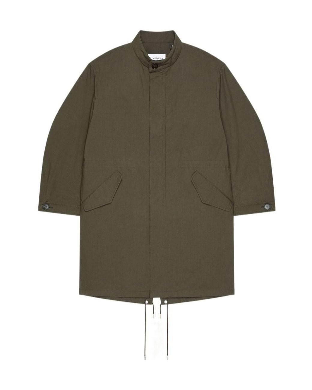 Givenchy Green Oversized Longline Parka