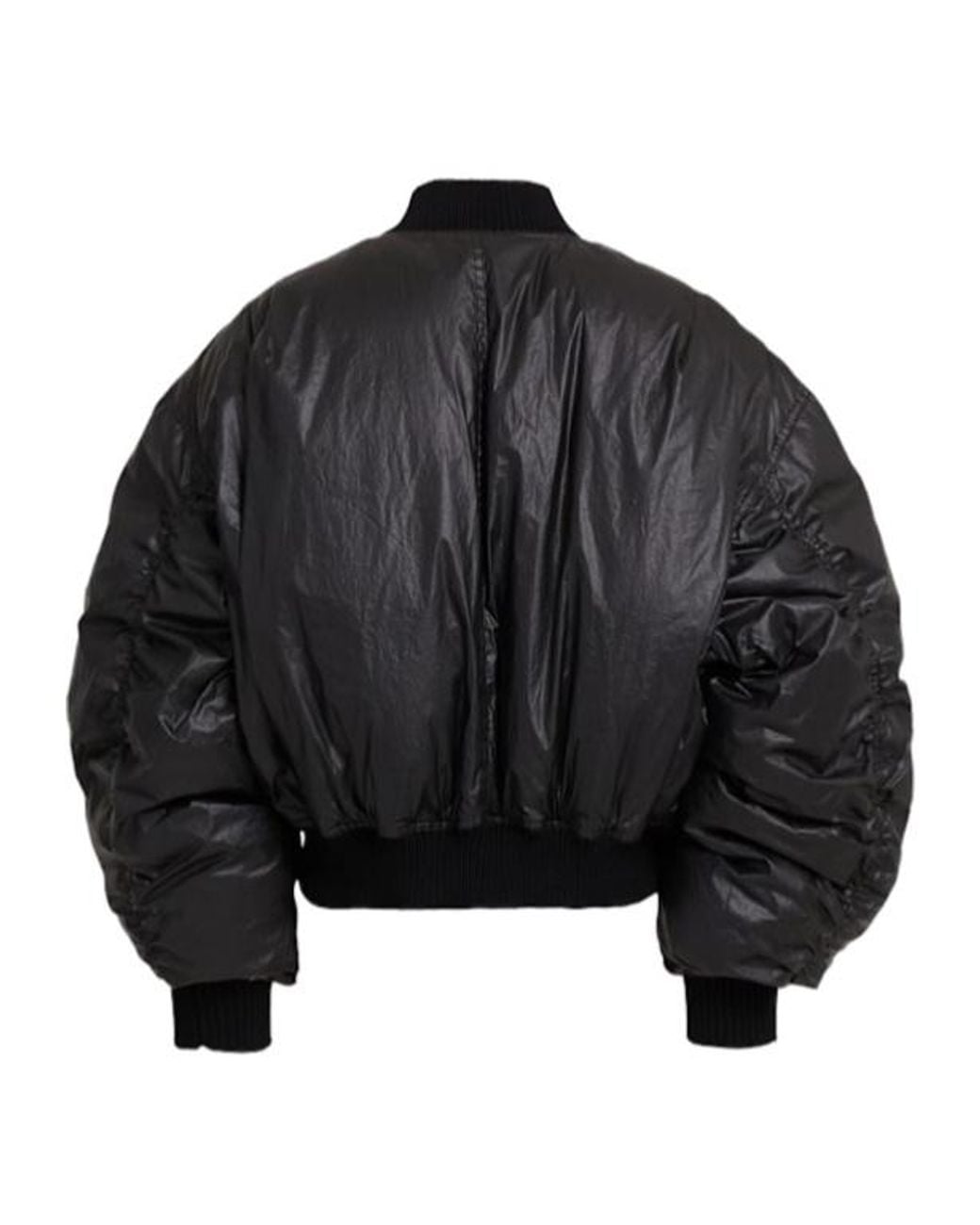Rick Owens Black Cal Down Bomber Jacket