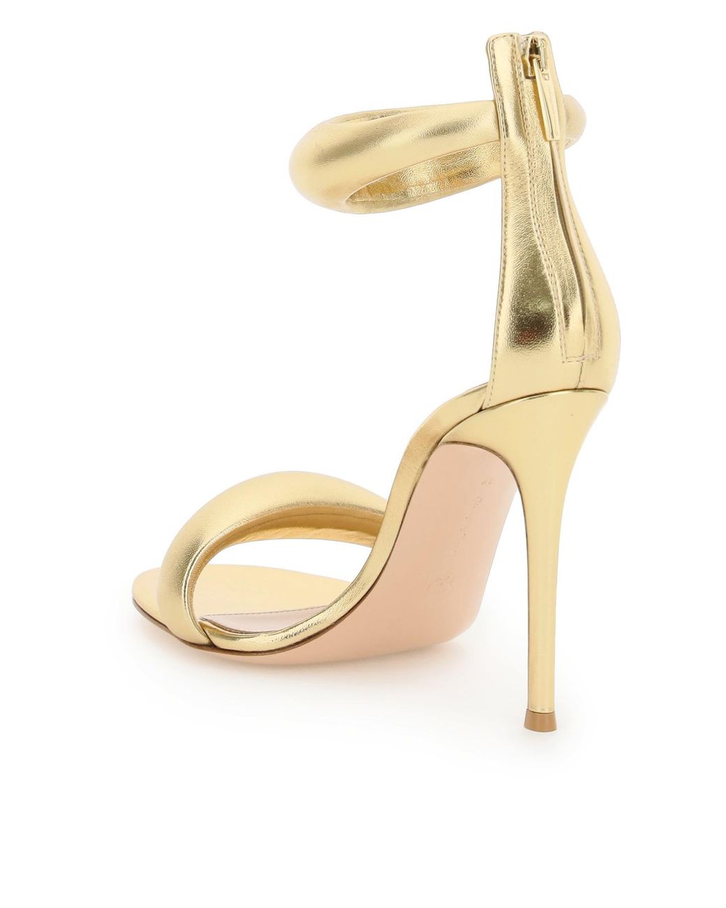Gianvito Rossi Metallic Bijoux Ankle-Strapped Sandals