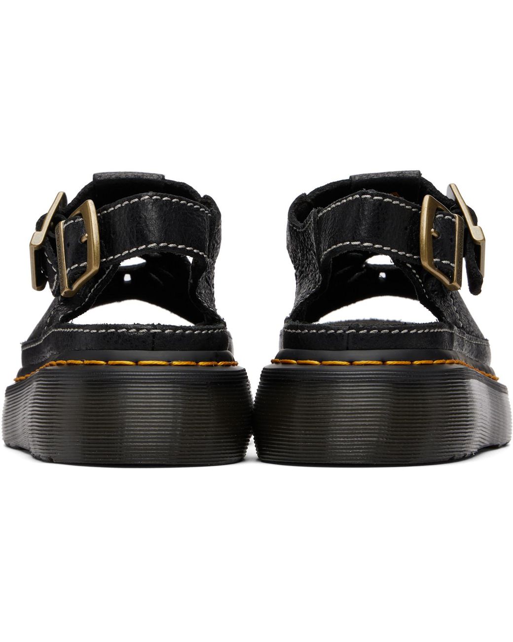 Dr. Martens Black Dunnet Flower Sandals
