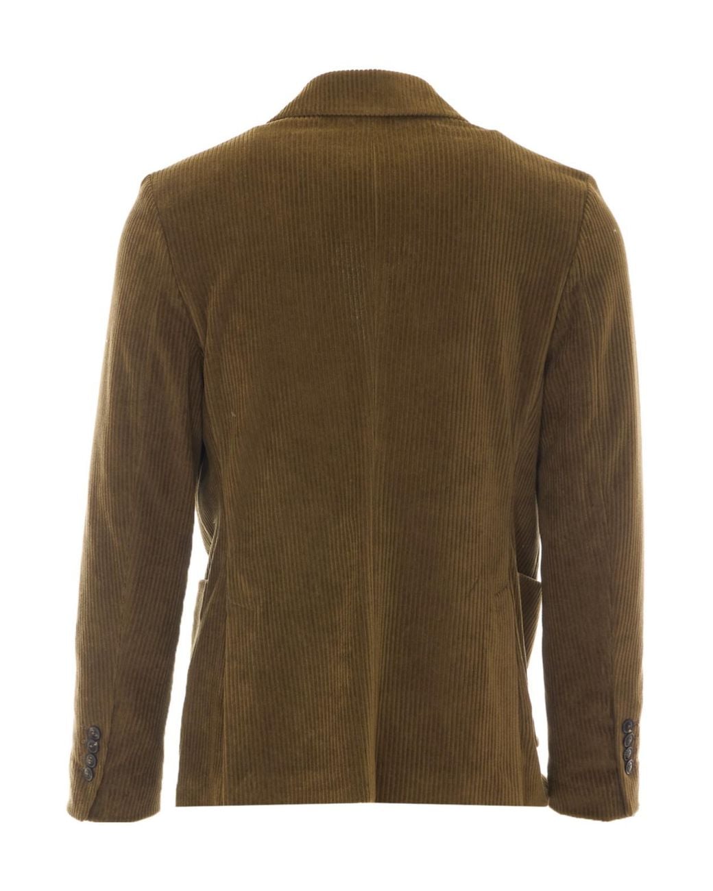 Circolo 1901 Green Double-Breasted Corduroy Blazer for men