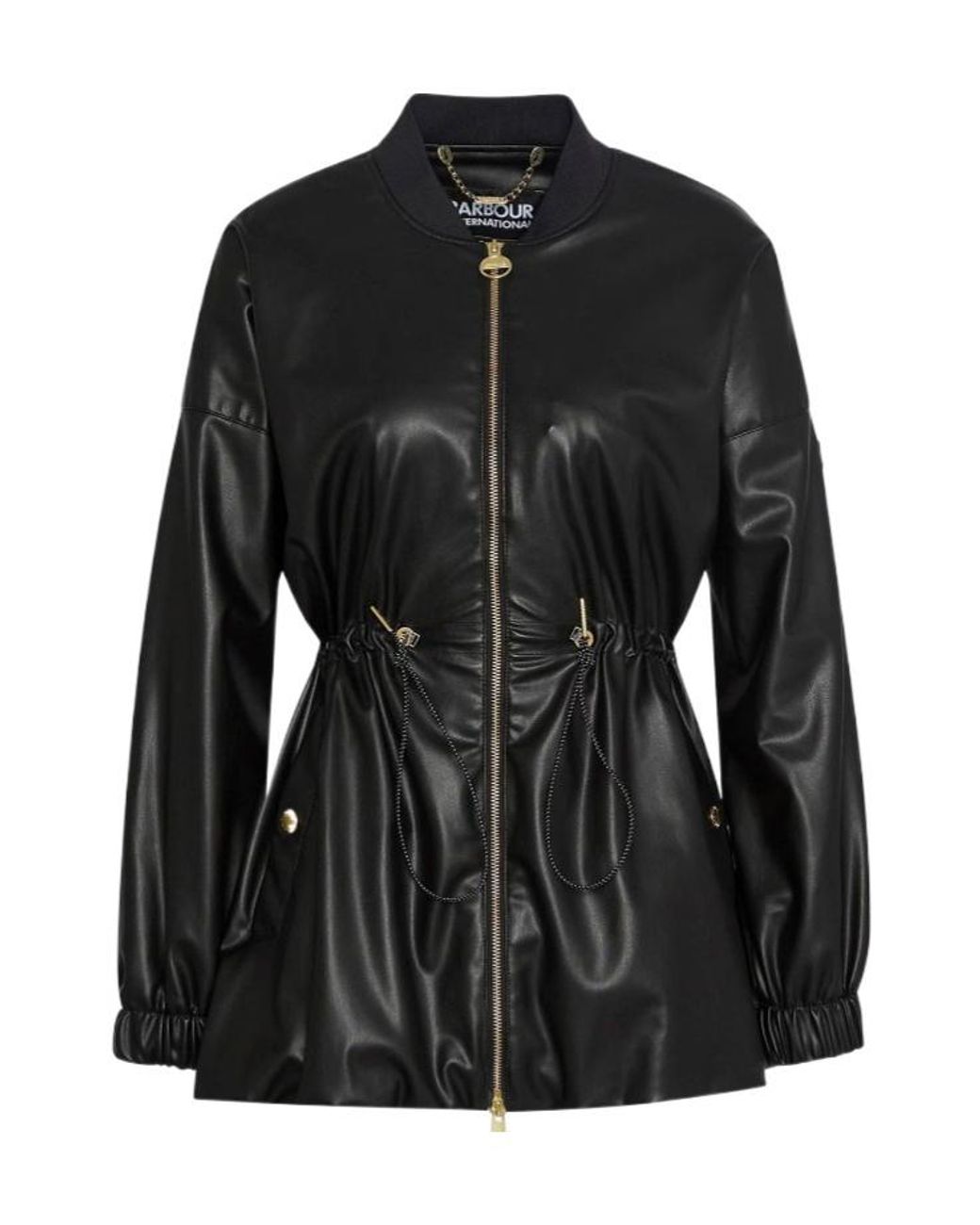 Barbour Black Riley Leather Jacket