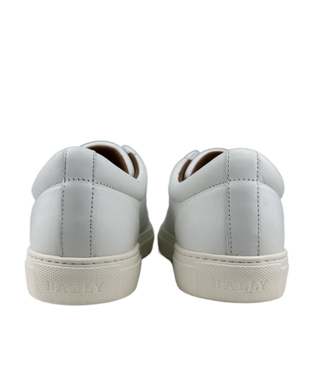 Bally White Logo Casual Sneakers for men