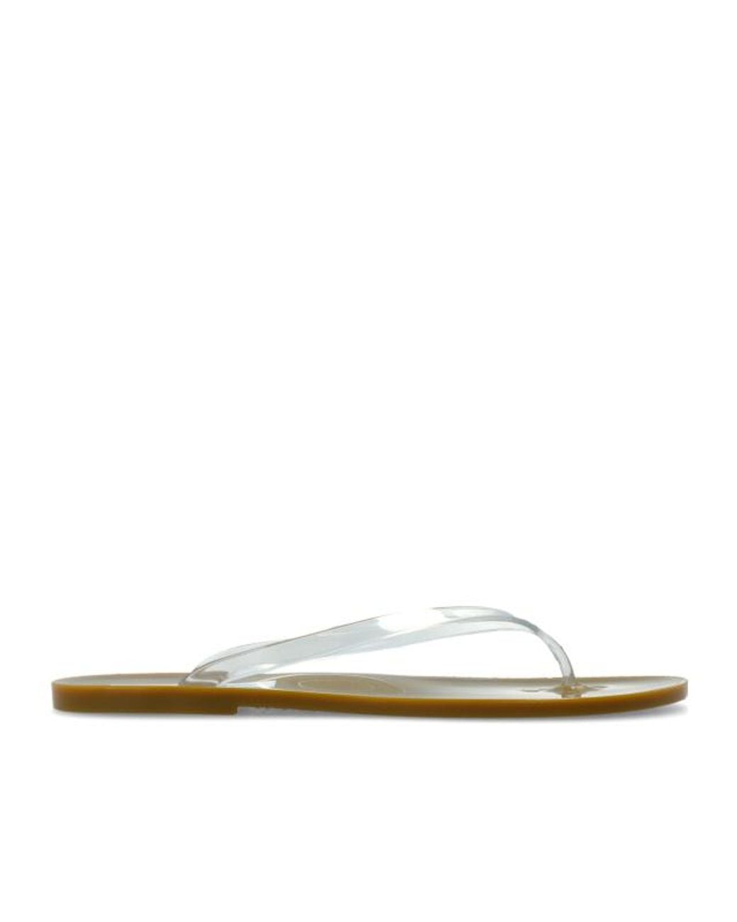 Christopher Esber White Jo Transparent Strap Flip-Flops