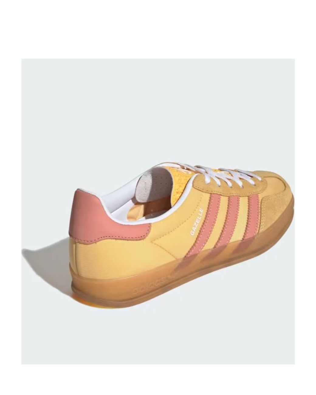 Adidas Originals Brown Gazelle Indoor Lace-Up Sneakers for men