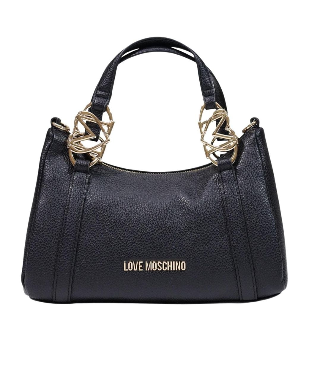 Moschino Black Dual-Handle Shoulder Bag