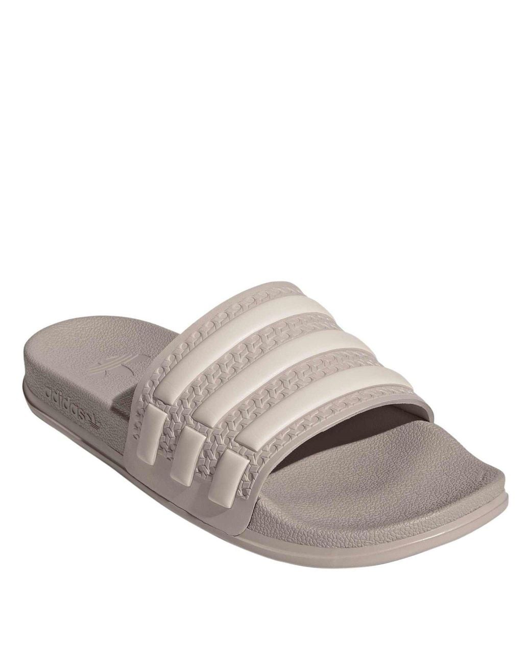 Adidas Originals White Single-Band Slide Sandal