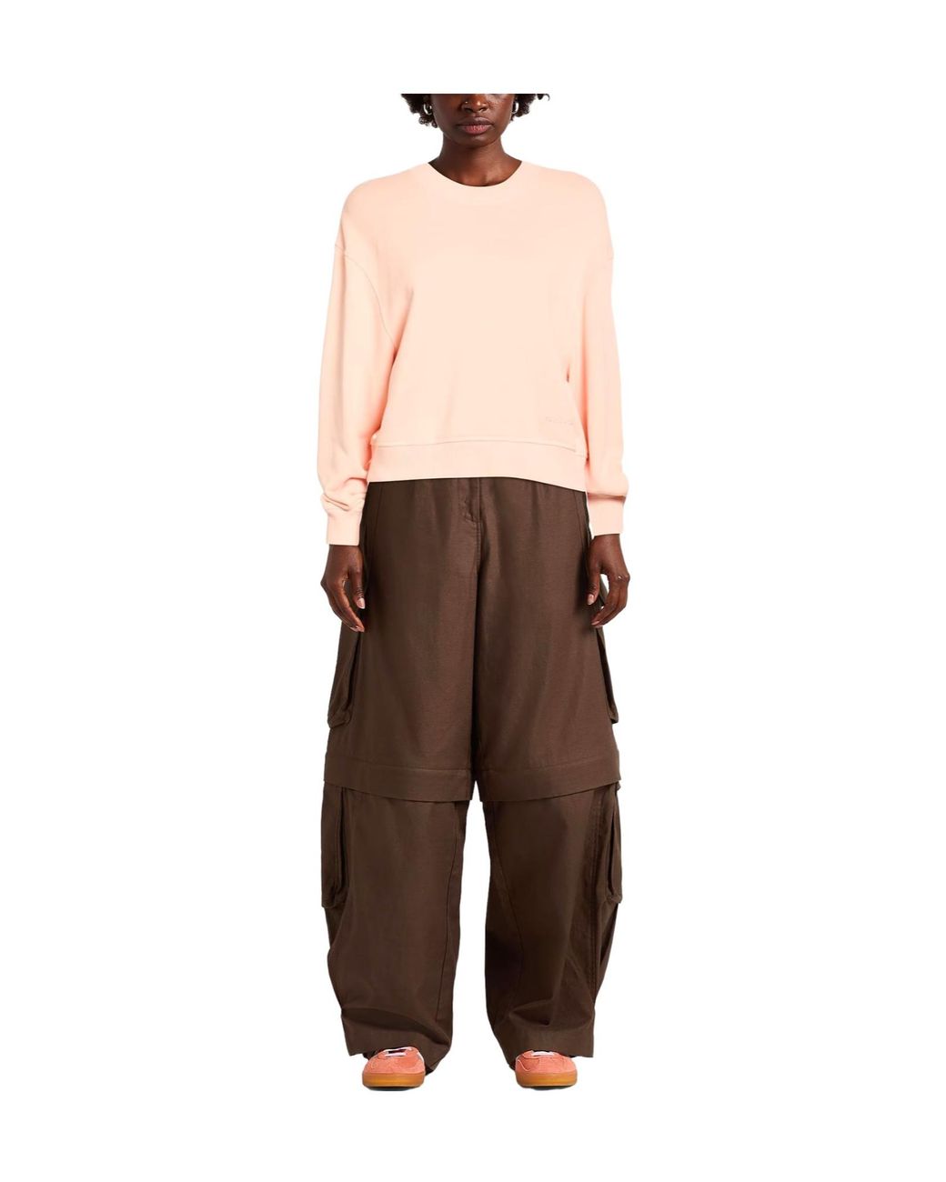 Rag & Bone Pink Versatile Solid Long-Sleeve Sweatshirt