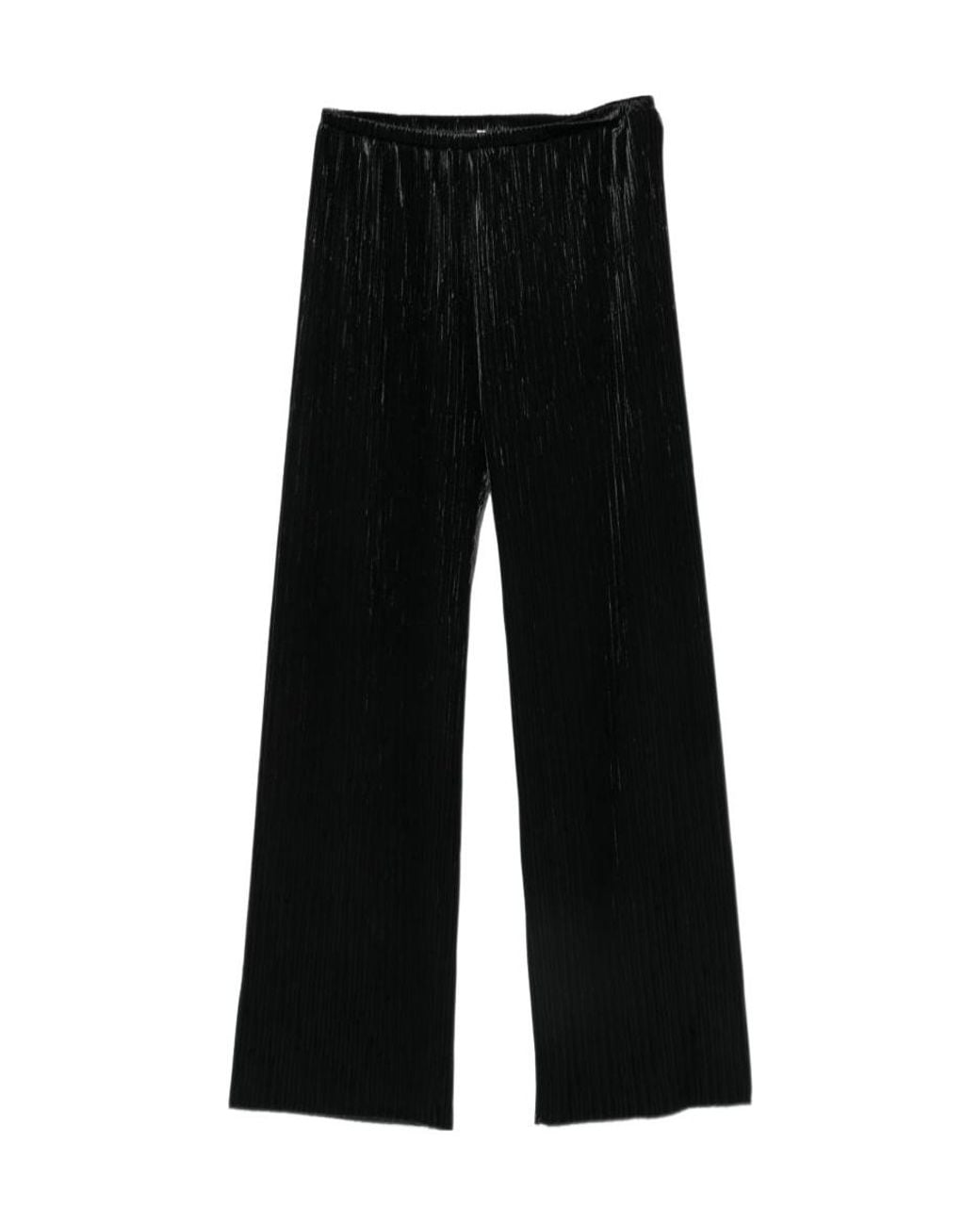 Forte_forte Black Elastic-Waist Casual Trousers
