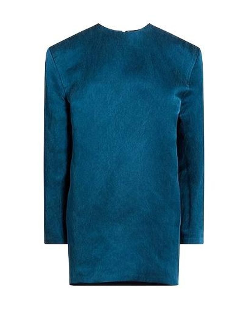 Saint Laurent Blue Satin Dress