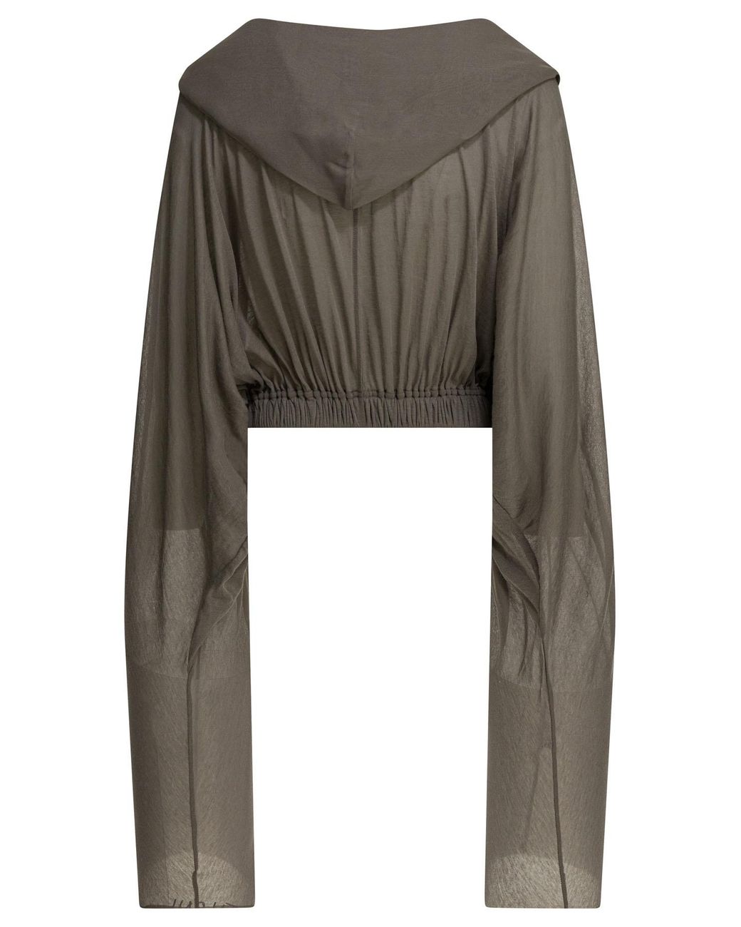 Rick Owens Green Hooded T-Shirt