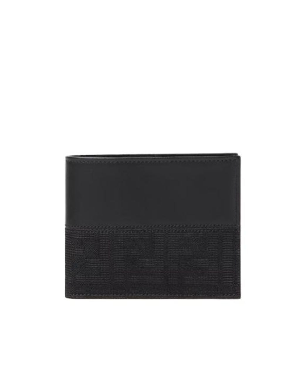 Fendi Black Ff Grace Bi-Fold Wallet for men