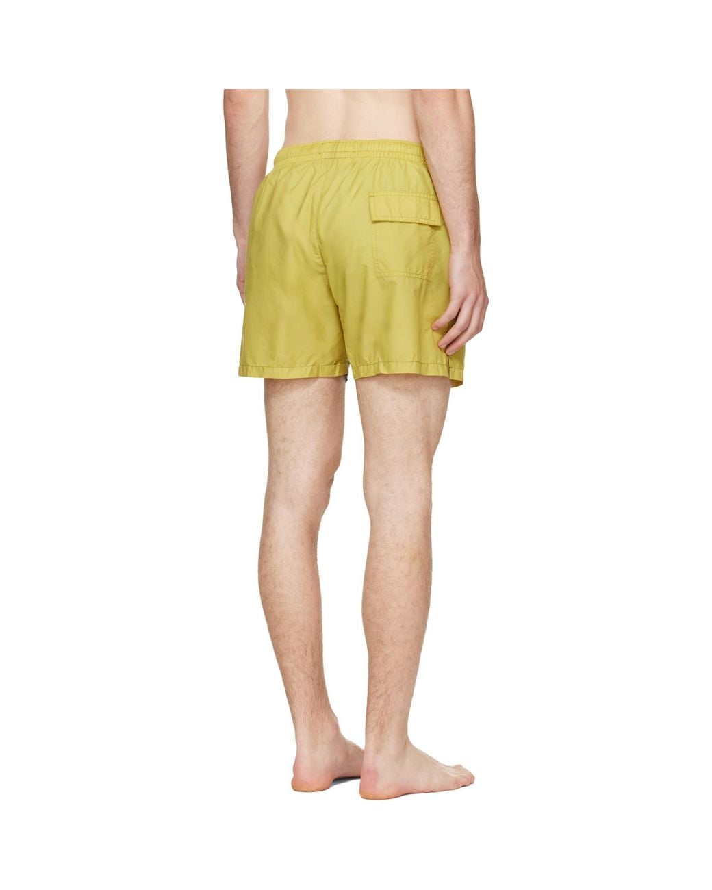 Vivienne Westwood Green Taffeta Swim Trunks for men